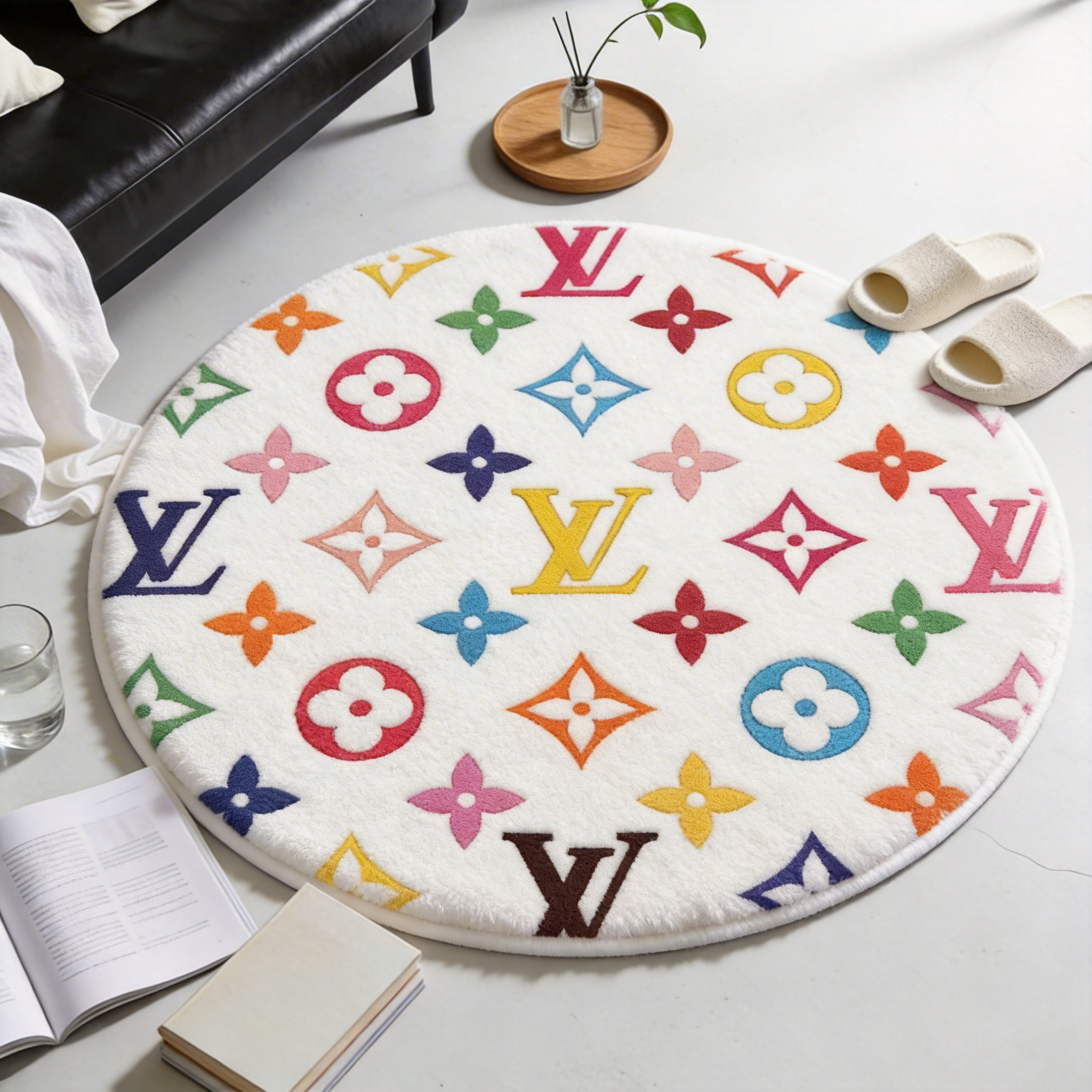 【ルイヴィトン】 ラグマット 円形 260310-41