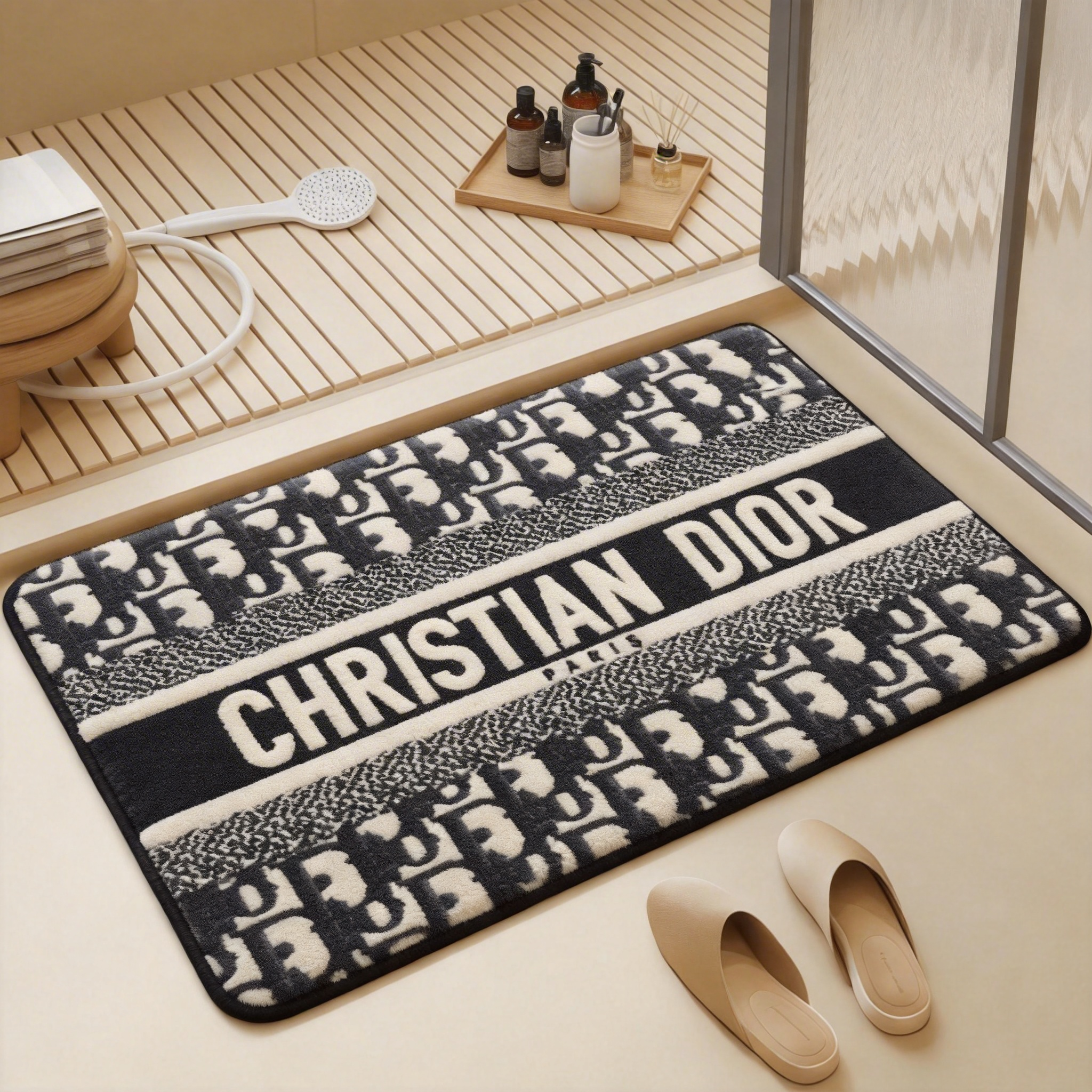【ディオール】トイレマット·浴室マット 吸水速乾 0821-4-10-1