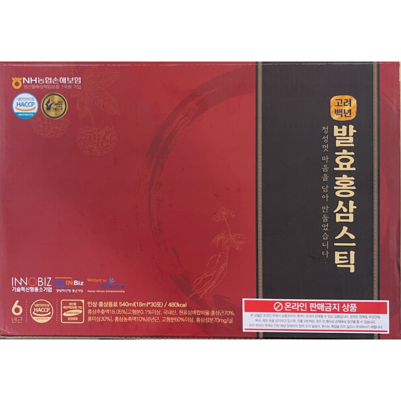 高丽百年-发酵红参棒（散装）
