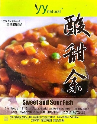 YY Natural Sweet and Sour Vege Fish 酸甜余 330G±