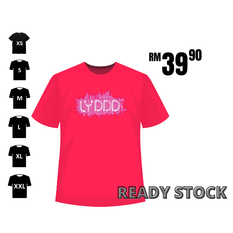 {Ready Stock} LYDDD Tshirt-Rubine Red-huwagroup