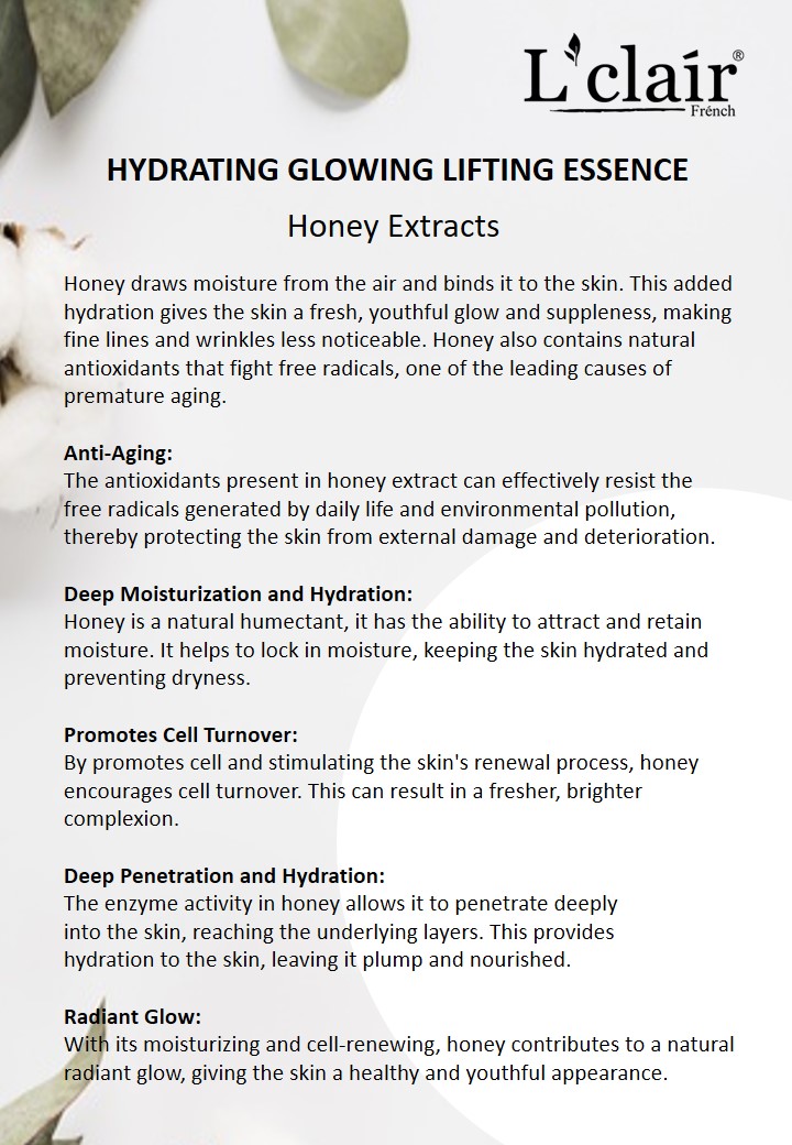  L14  -Hydrating Glowing Lifting Essence (100ml) 蜂蜜精华喷雾 -huwagroup