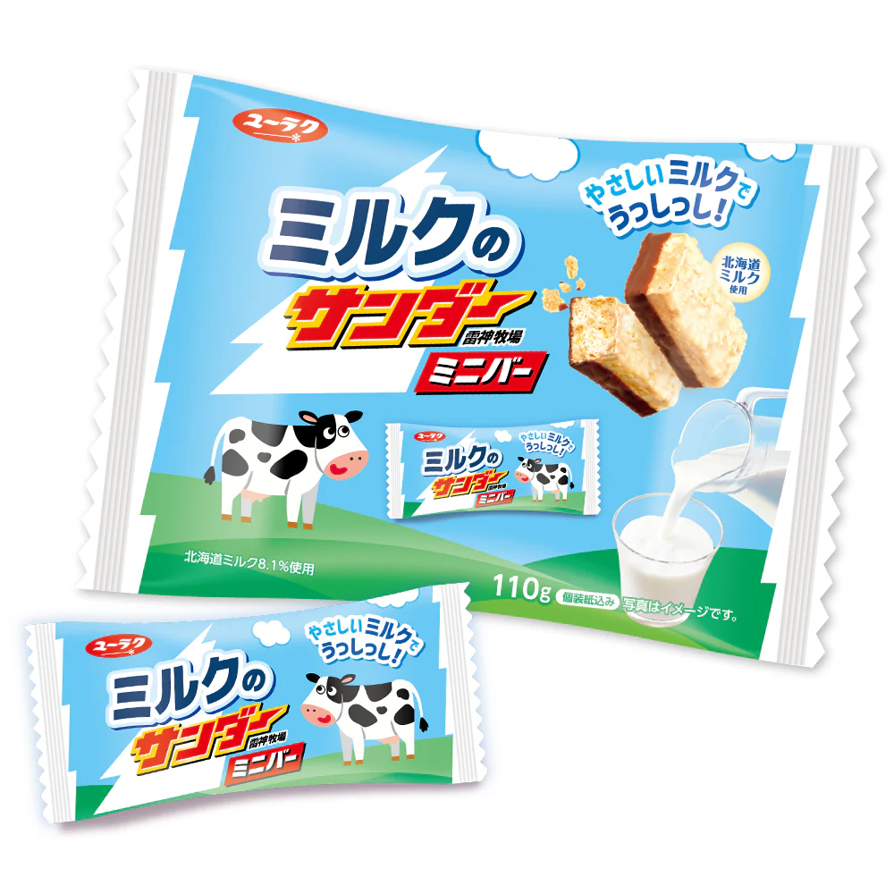 JT275 - Yuruka Milk Thunder Mini Bar 牛乳迷你可可棒-huwagroup