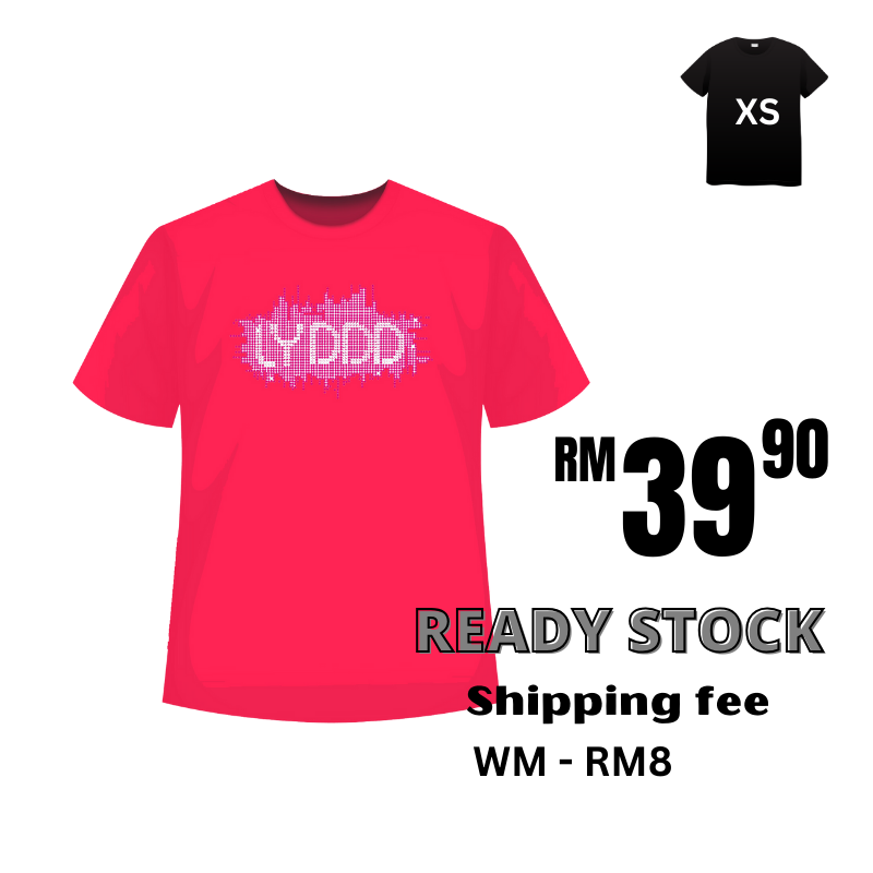 {Ready Stock} LYDDD Tshirt-Rubine Red-huwagroup