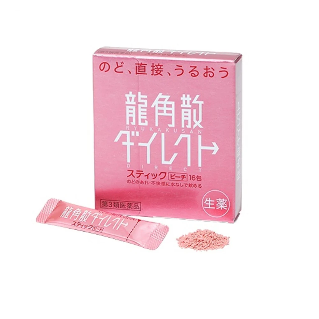 JT34 - Ryukakusan Direct Stick【Peach Flavor】 龙角散直冲棒【桃子味】-huwagroup
