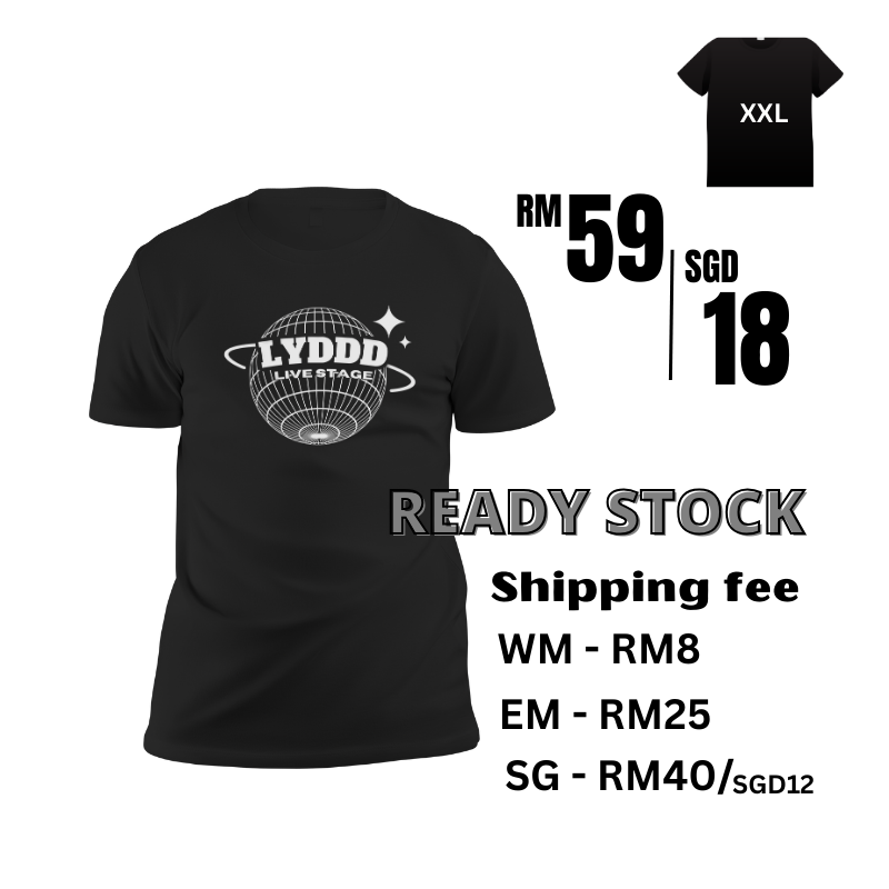 { Ready Stock } LYDDD Tshirt-Planet -huwagroup