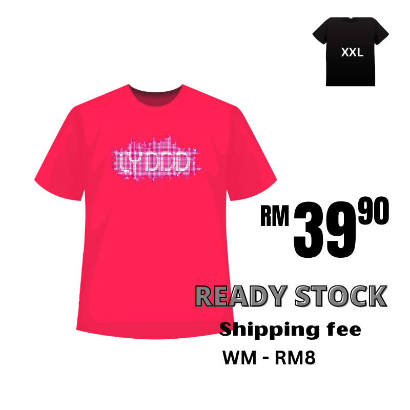 {Ready Stock} LYDDD Tshirt-Rubine Red-huwagroup
