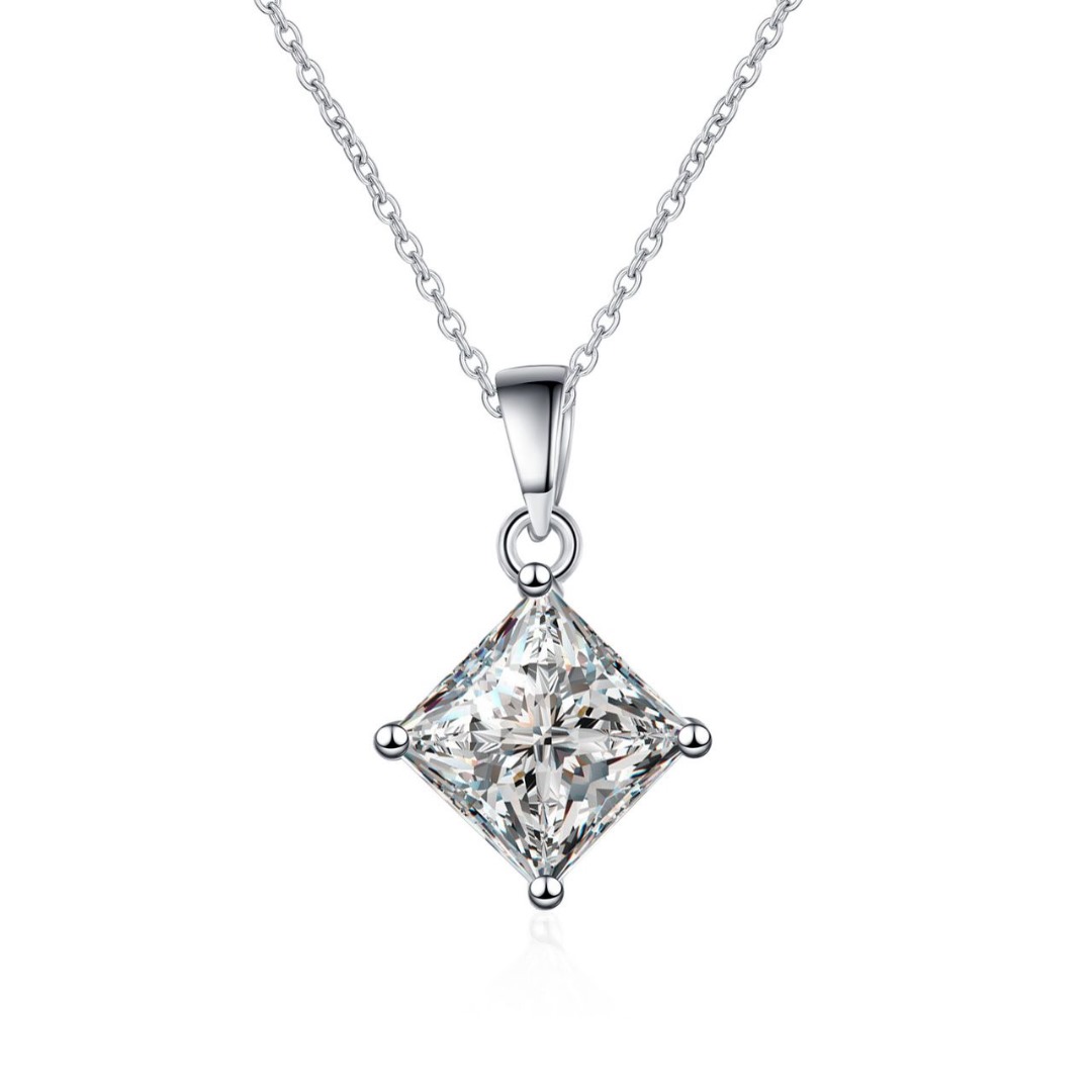 2 CARATS PRINCESS CUT PENDANT -AP03-huwagroup