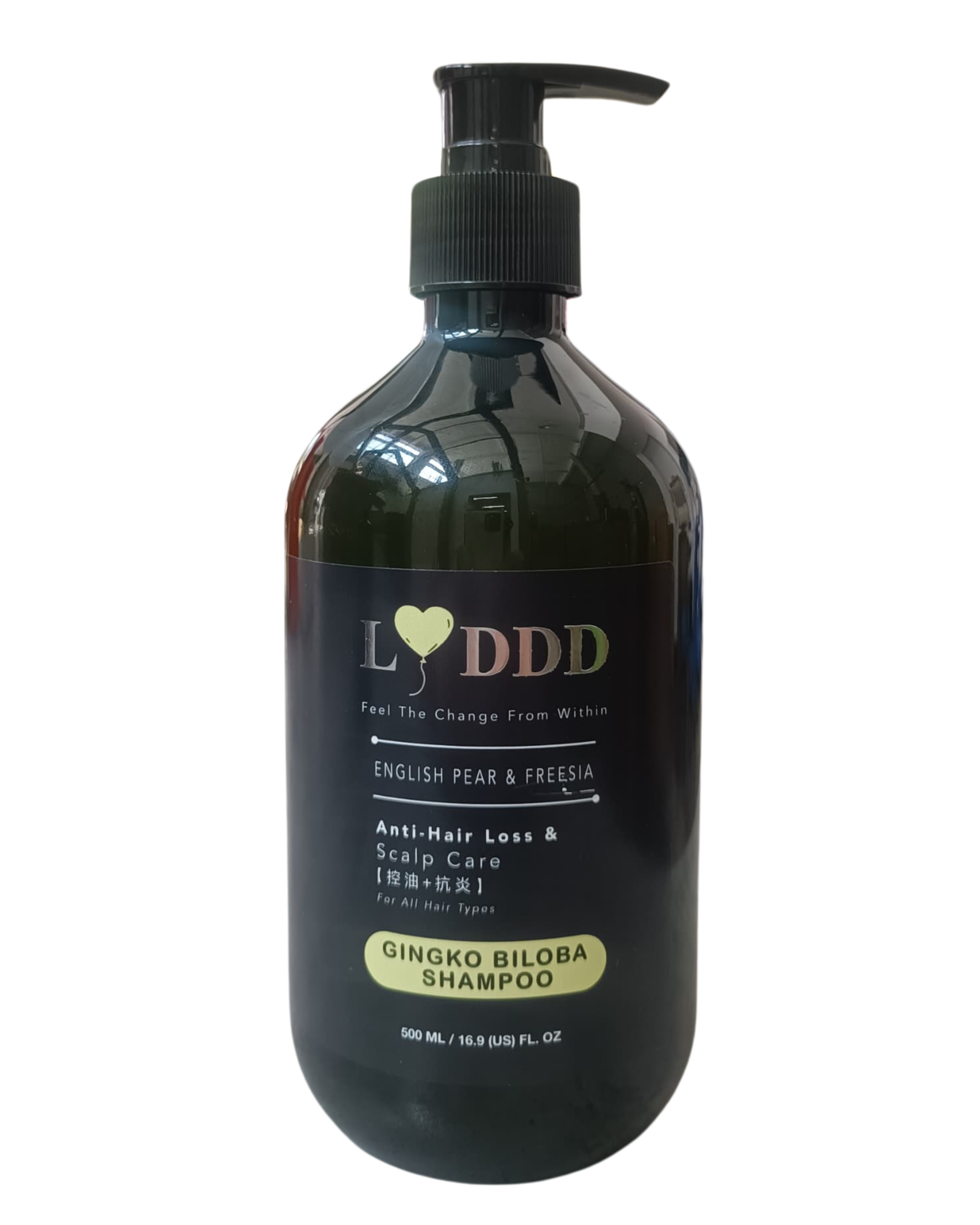 HW28 - LYDDD GINGKO BILOBA SHAMPOO 银杏洗发液 (500ml)-huwagroup