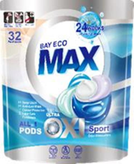 CG15 - 贝纯洗衣旋風凝珠 32粒 (海洋悦动) BayecoMAX pods 32pacs (Sport Odor Eliminators)