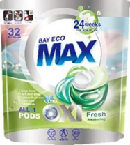 CG13 - 贝纯洗衣旋風凝珠 32粒 (晨露清新) BayecoMAX pods 32pacs (Fresh Awakening)