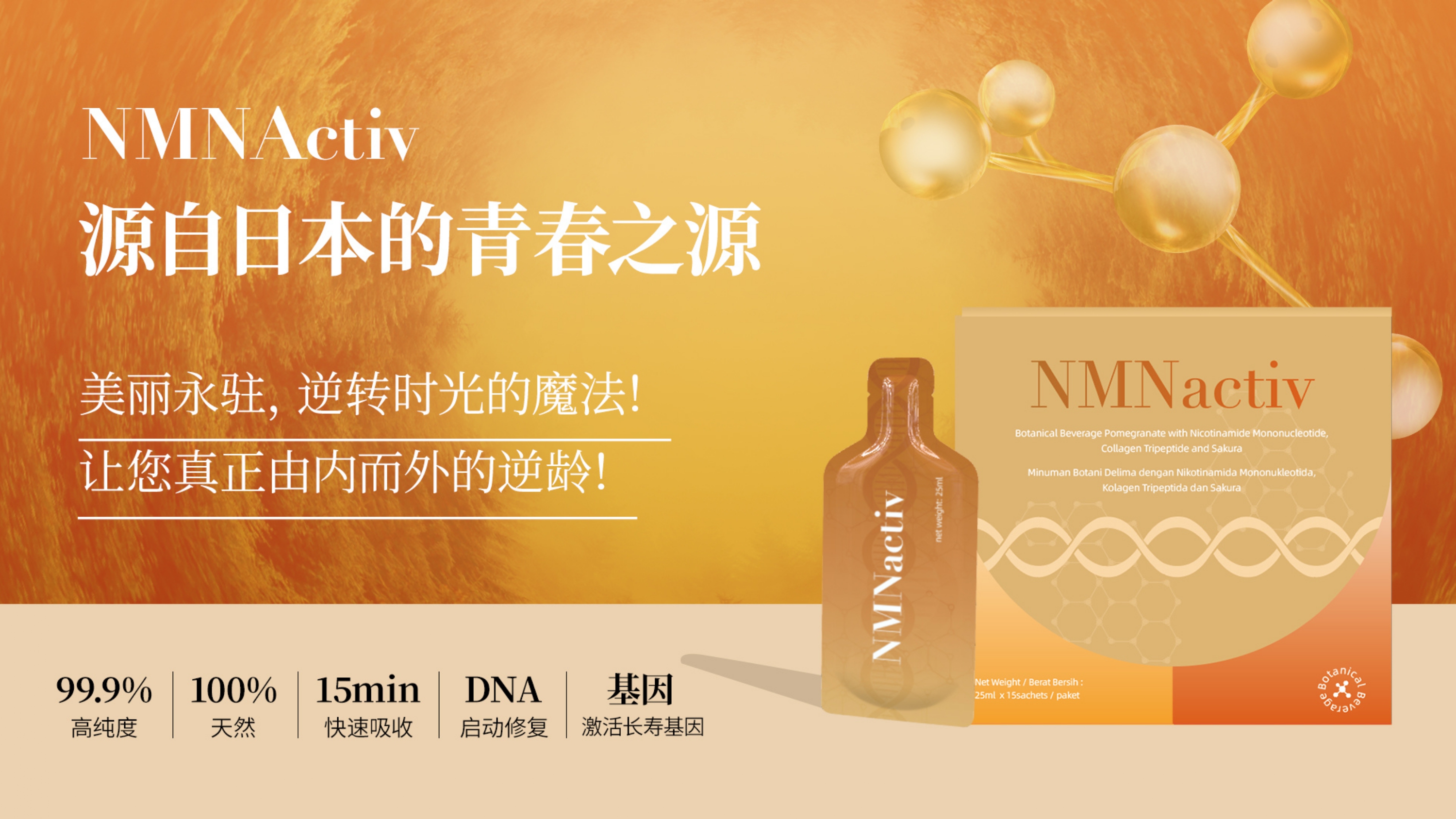 Y13 - NMNactiv 25ML(15 SACHETS )-huwagroup