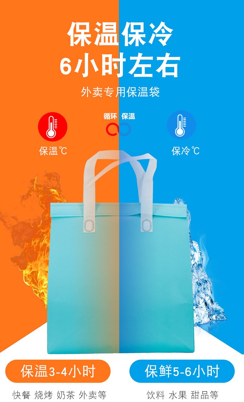 ALUMINIUM FOIL RECYCLE BAG 加厚无纺布保冷袋 -HW35-huwagroup
