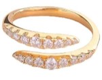 AR03 -BY PASS RING - WHITE GOLD (size:  9 - 20)-huwagroup