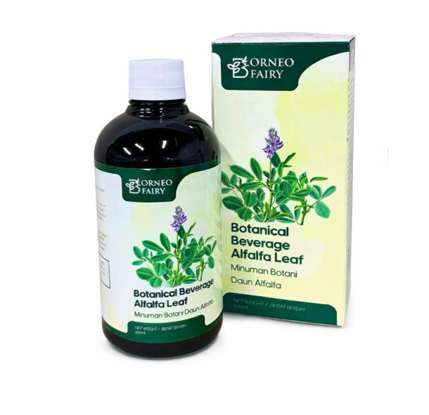 HT46 - BORNEO FAIRY BOTANICAL BEVERAGE ALFAFA DRINK (500ml) 加强版苜蓿叶绿素 + 肽