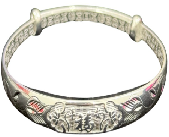999.9 SLIVER BANGLE -  FU YUN YIN HUAN 福运银环 (足银999.9) - DJ3-huwagroup