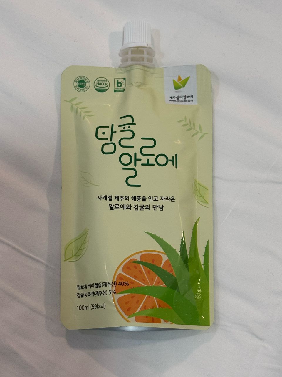 DK16 - MANDARIN JUICE WITH ALOE (100ml)  橘子芦荟汁-huwagroup