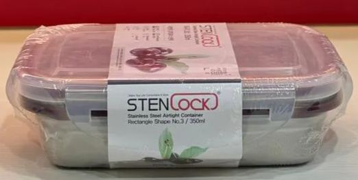 DK86 - STENLOCK AIRTIGHT CONTAINER 方形密封盒 350ML-huwagroup