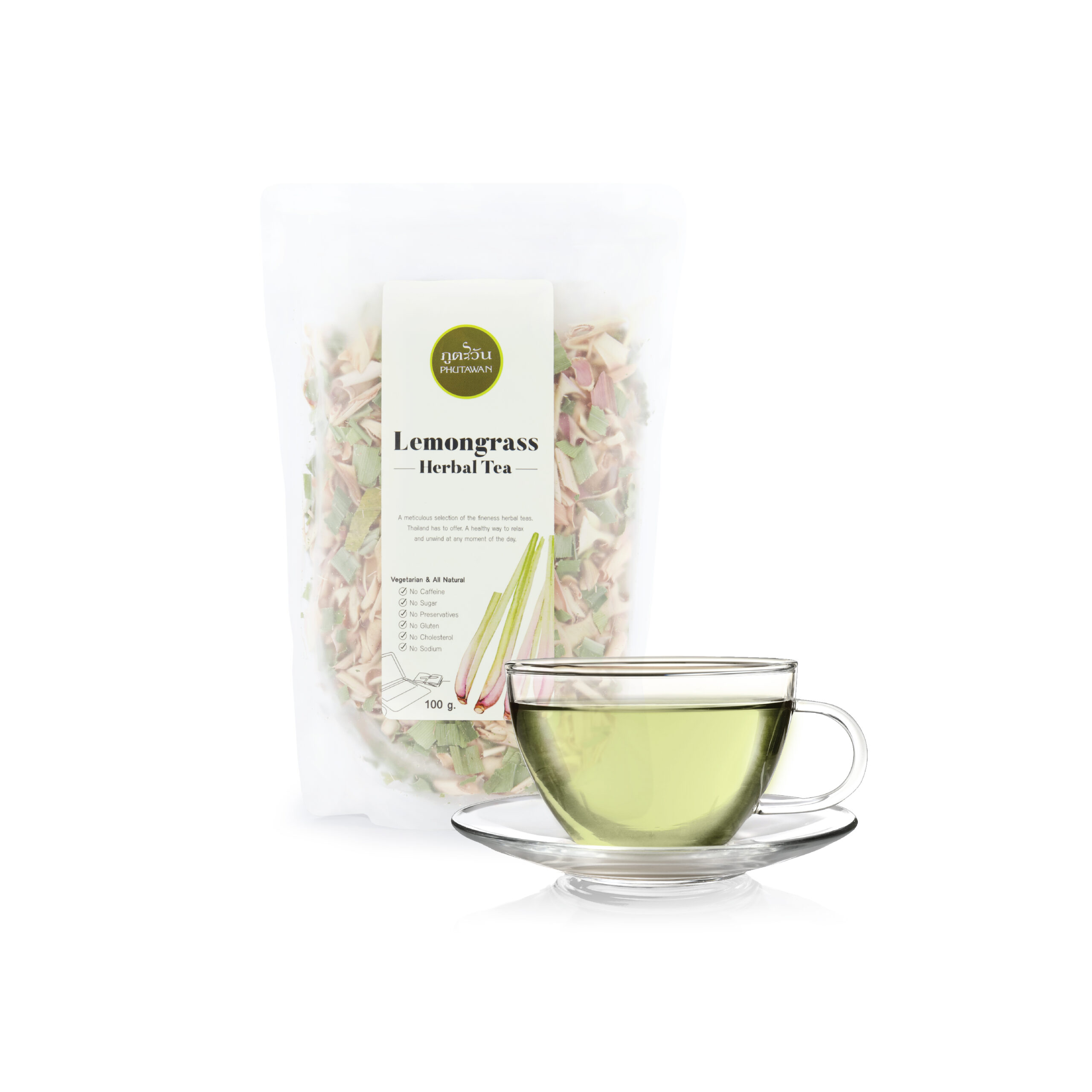 Phutawan Lemongrass Herbal Tea 100G