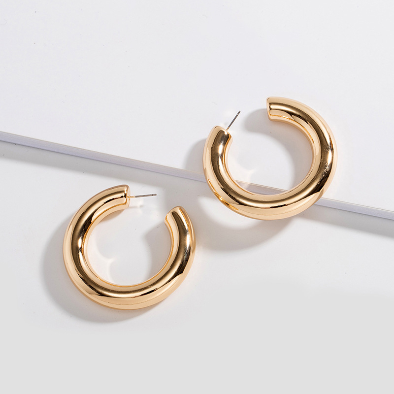 BOAKO Half Round Earrings For Women  Fashion Jewelry 2022 Earrings Dangle Pendientes Piercing Oreille  Kolczyki Серьги #Yj