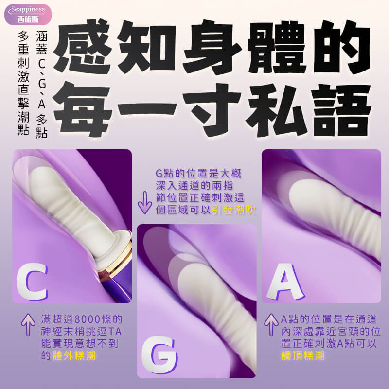 科學設計，精準覆蓋身體的每一處敏感點