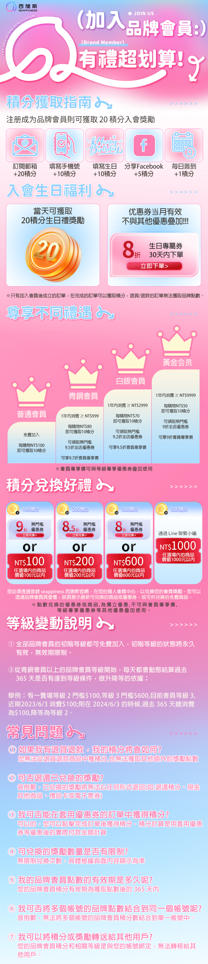 Seappiness會員福利完整說明