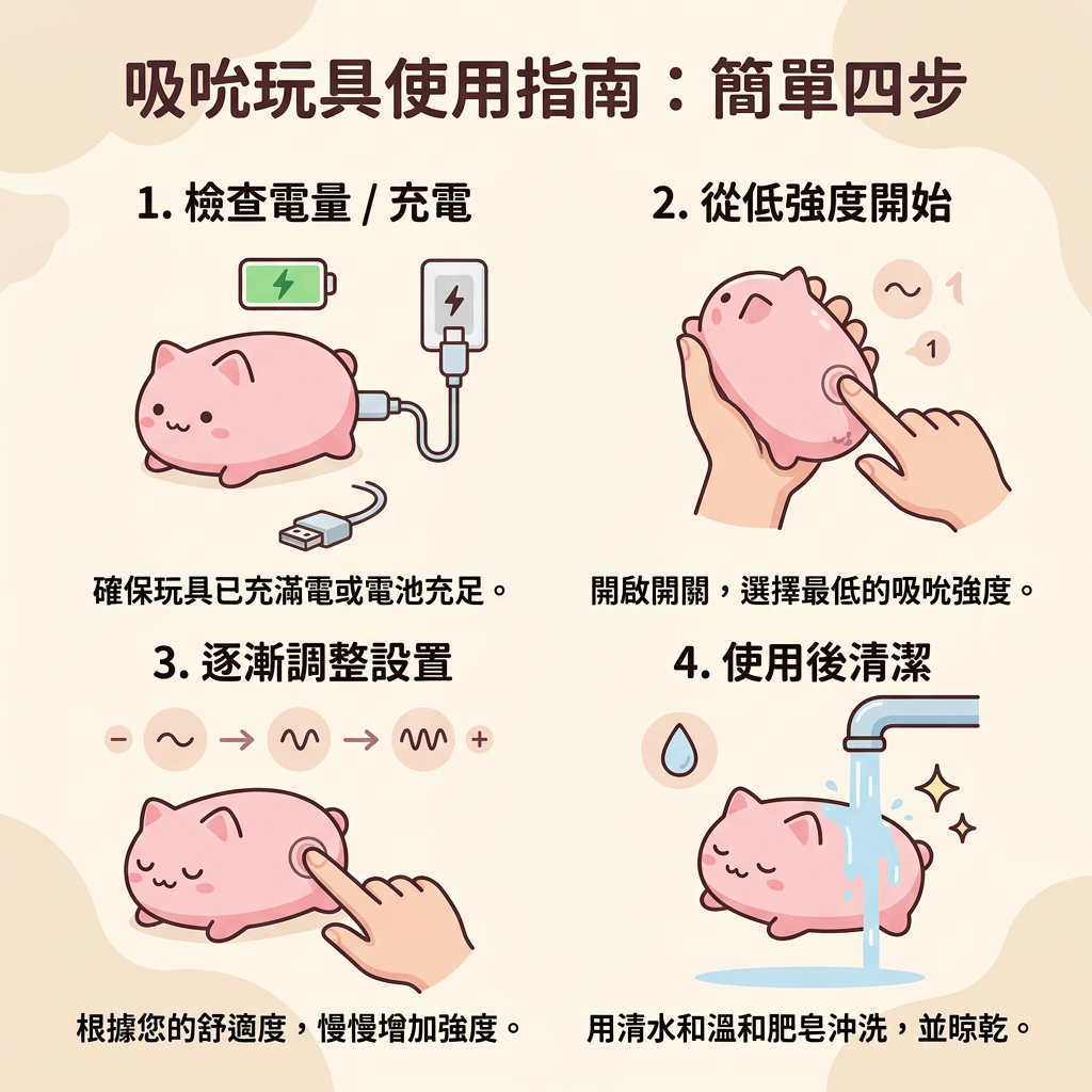 萌趣吮吸器使用說明
