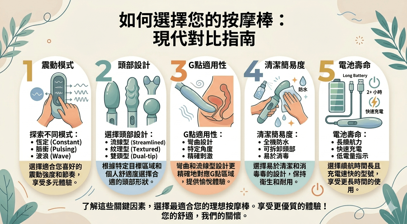 按摩棒怎麼挑選呢