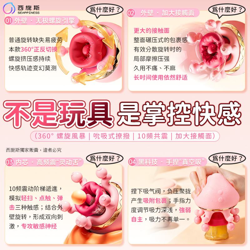 漩触旋转乳房按摩器
