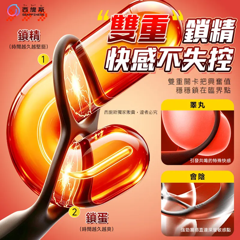 锁精环蠕动震动前列腺按摩器 遥控款