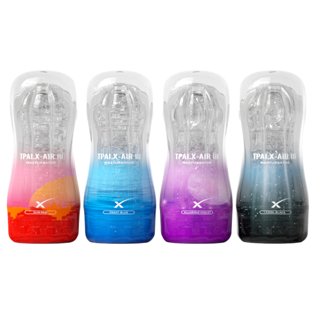 TPAI-X系列自慰訓練杯｜彩虹飛機杯Ⅲ代（含柔珠）｜空氣吮吸螺旋紋理｜只需手指一按控制不同强度｜柔珠玩法帶球射門-Seappiness