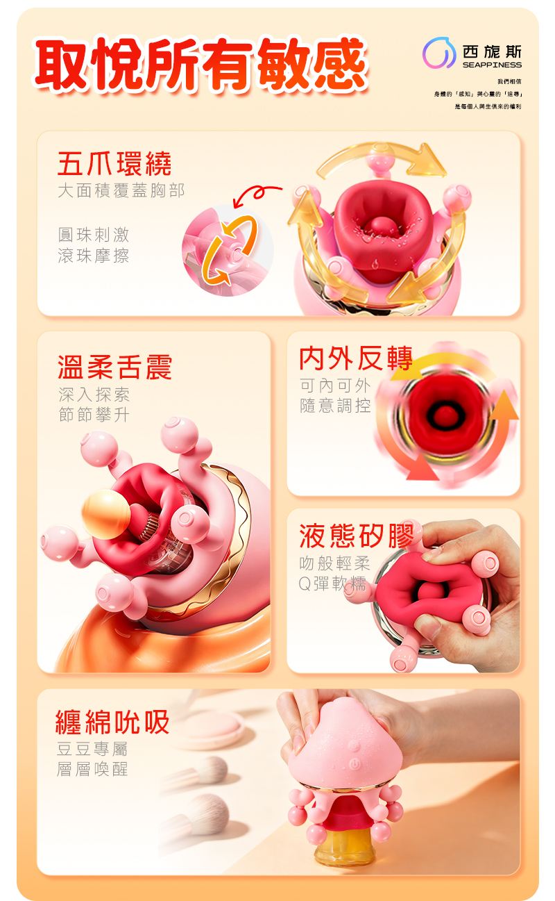 功能全面升級，精準觸及敏感點