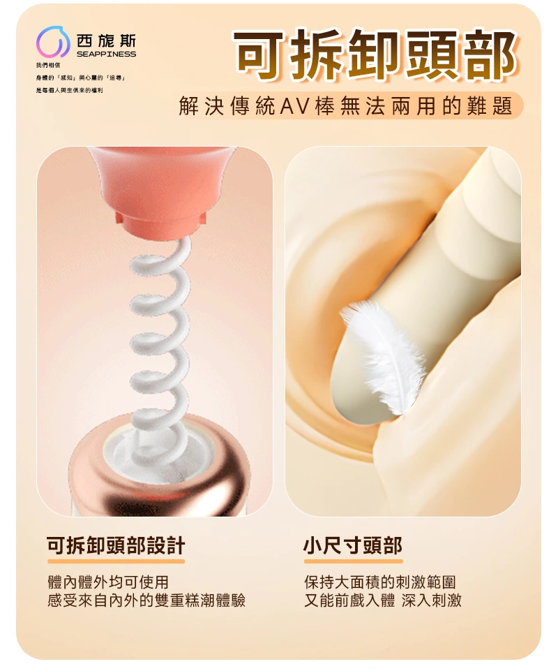 解決傳統av棒無法拆卸的難題