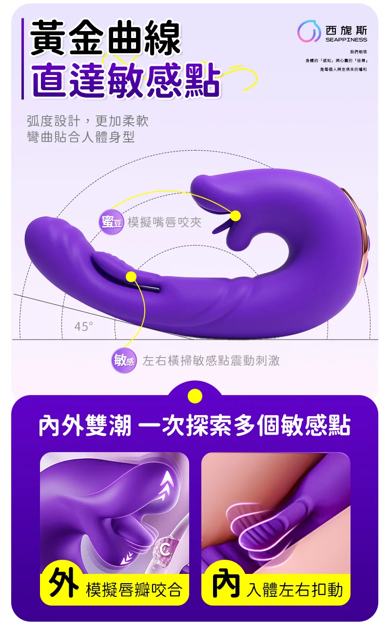 采用黃金曲綫設計，直擊高潮敏感點位