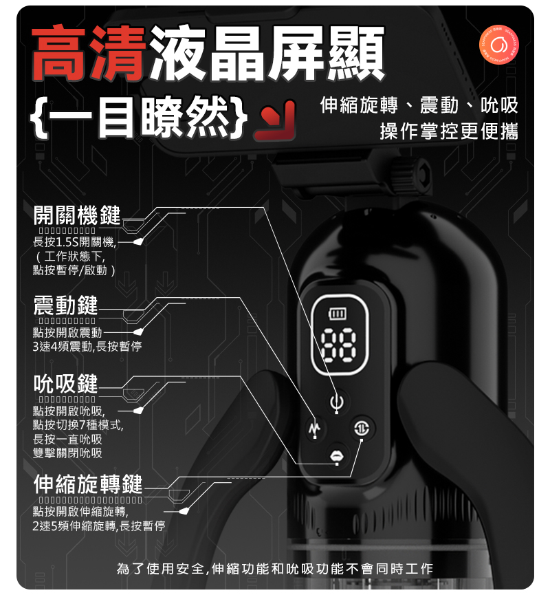 高清液晶屏幕,讓你清晰的知道適合自己的區間