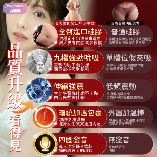 橋本復刻電動名器 | 女優1:1復刻 | 電動+加溫