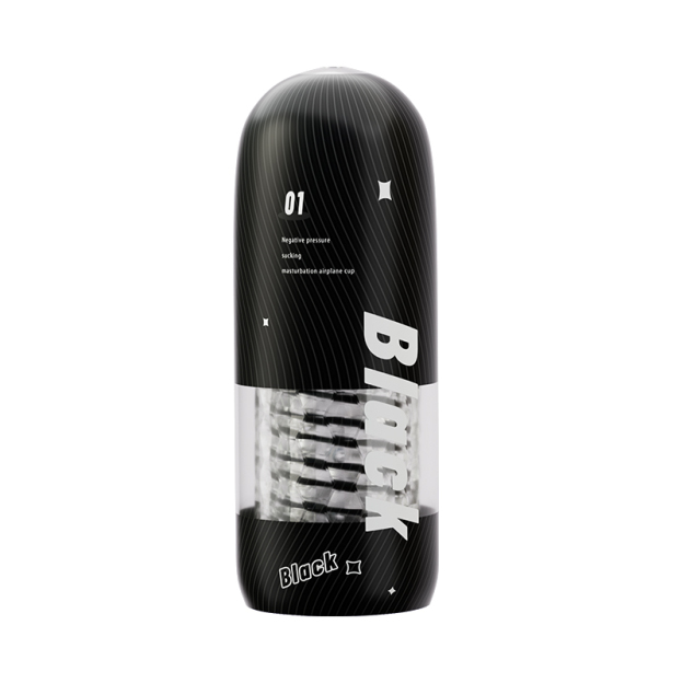 飛機杯｜两色可選｜立體通道｜老二自慰｜重複使用｜抽插夾吸｜水晶透明｜-Seappiness