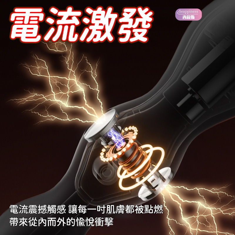 指環電擊拉珠 | 貼合剮蹭內壁 | 電流激發