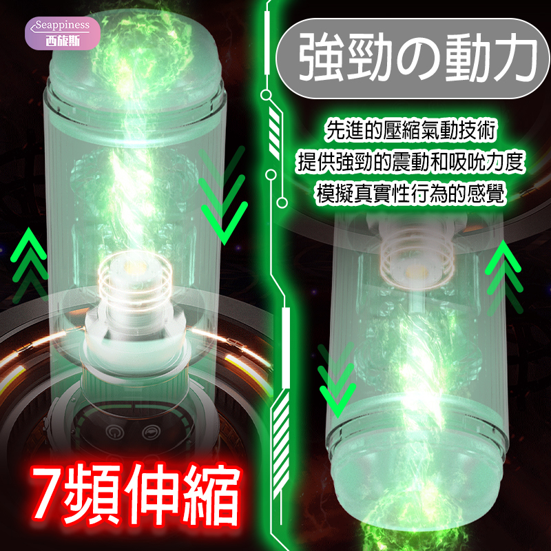 天眼飛機杯 | 7頻震動伸縮旋轉 | 雙層結構