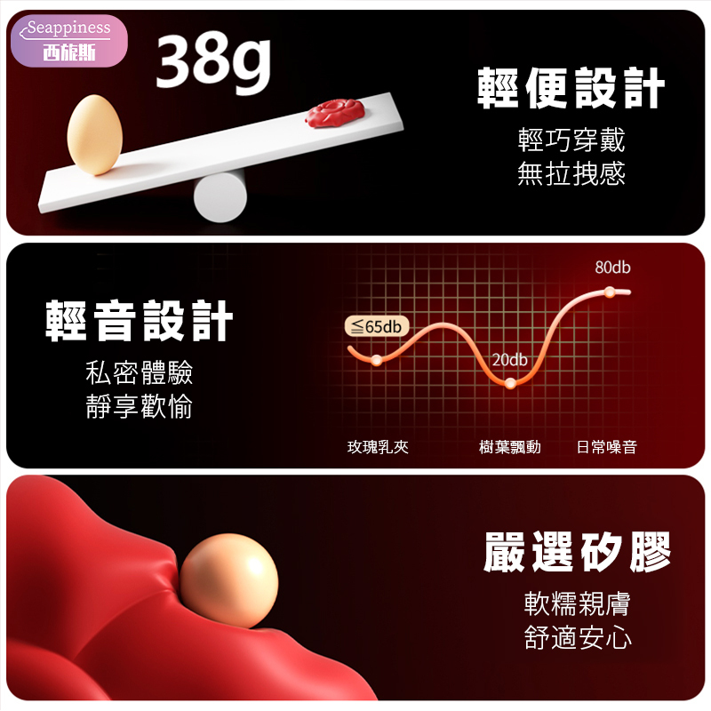 智控玫瑰乳夾 | 卡扣調教 | 乳頭夾震