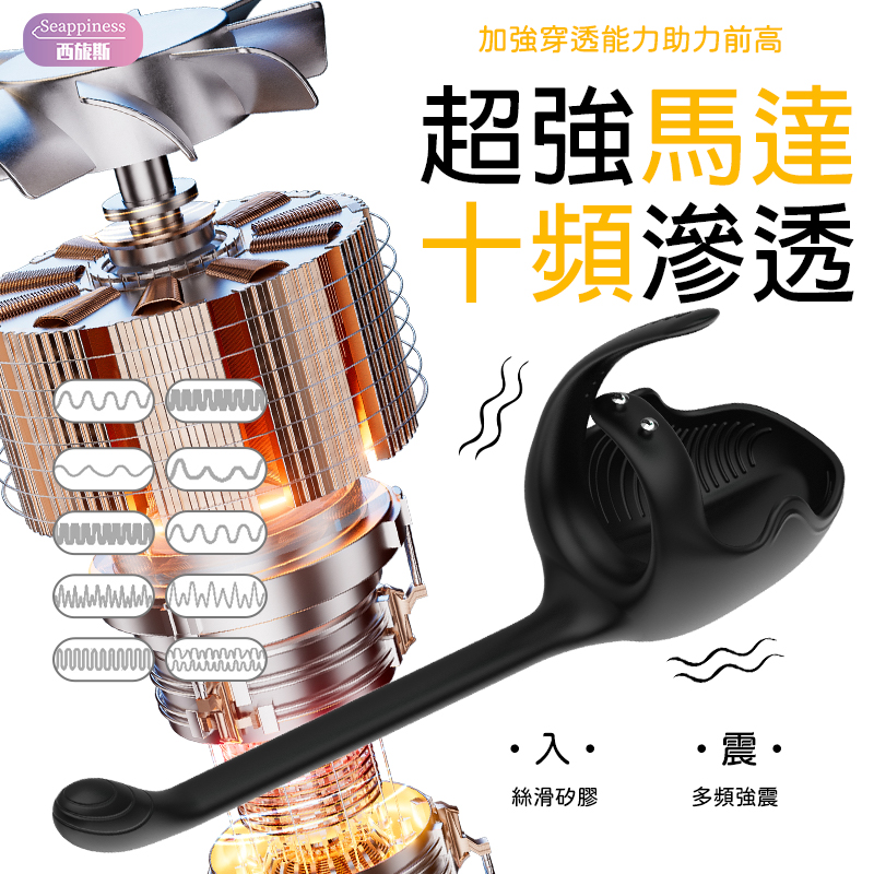 三點同潮鎻精環 | 蛋蛋按摩 | 深入刺激前列腺