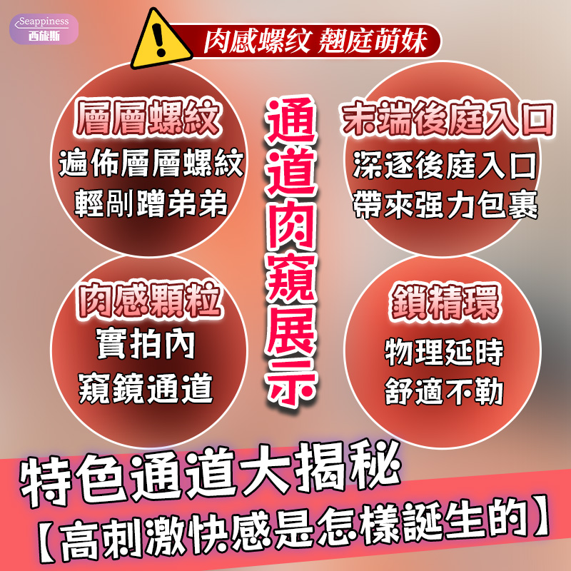 翹庭萌妹後庭名器 | 螺紋肉感 | 仿真設計
