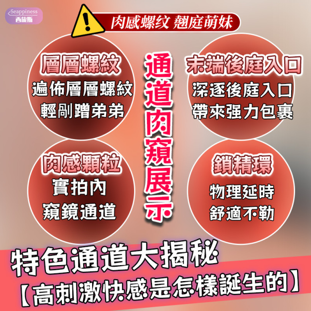 翹庭萌妹後庭名器 | 螺紋肉感 | 仿真設計