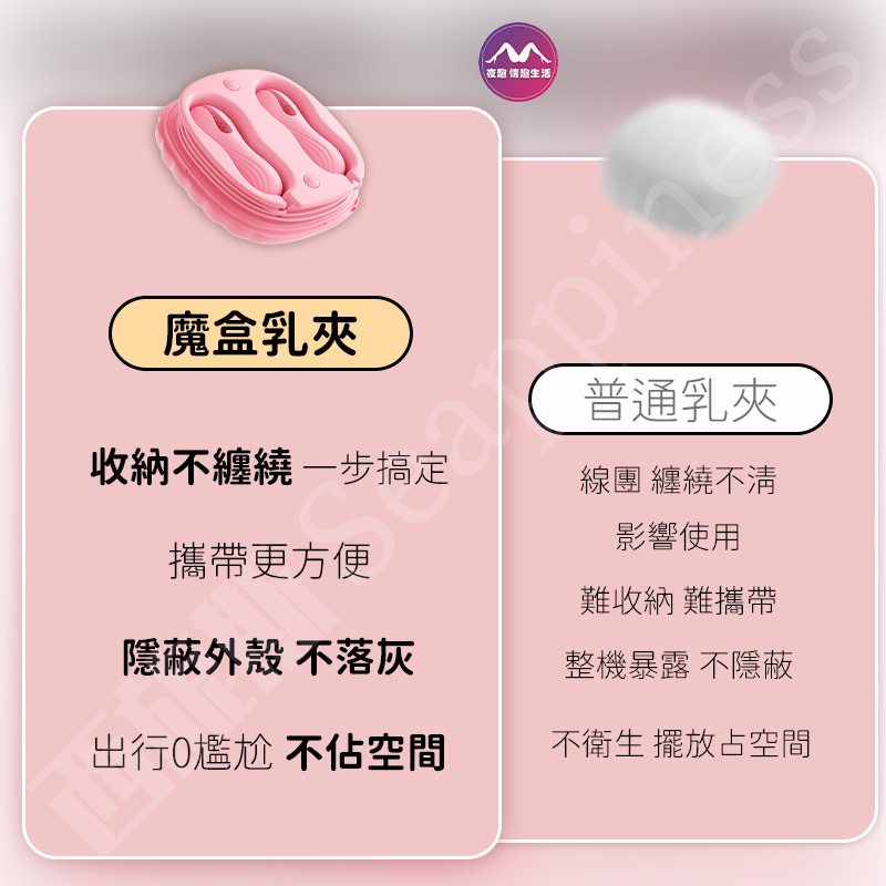 魔盒乳夾 | 10頻強震 | 顆粒摩擦