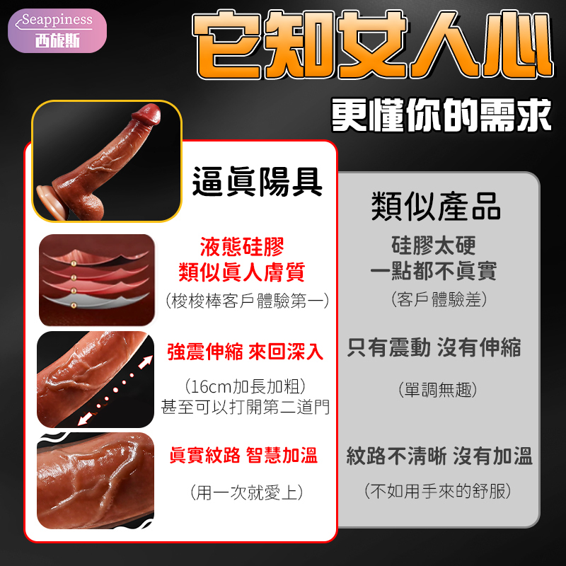 肉棒霸王 | 震動伸縮調節 | 強力吸盤穩定