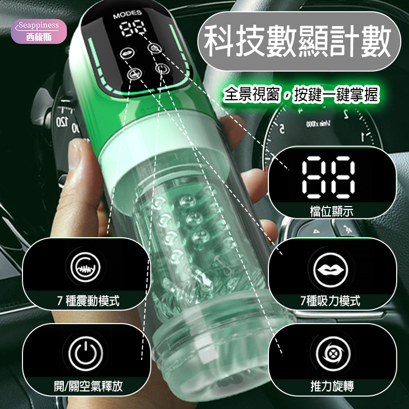 天眼飛機杯 | 7頻震動伸縮旋轉 | 雙層結構