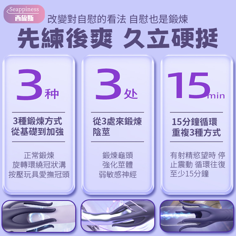 六指魔抓 | 訓練龜頭 | 十頻強震調節