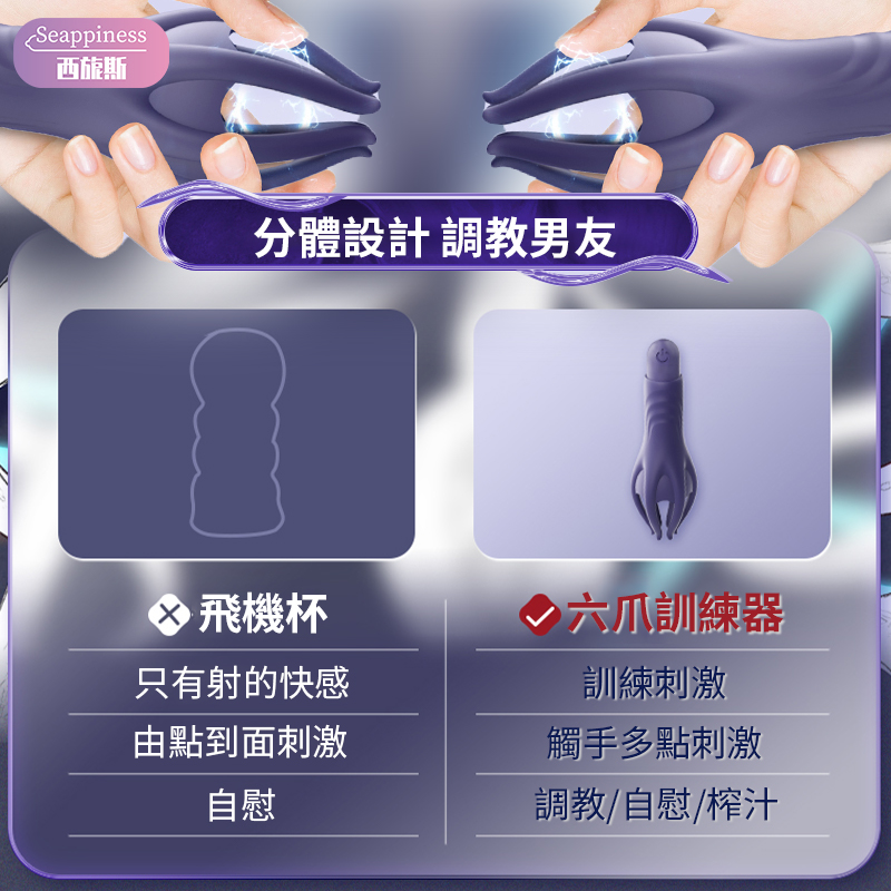 六指魔抓 | 訓練龜頭 | 十頻強震調節