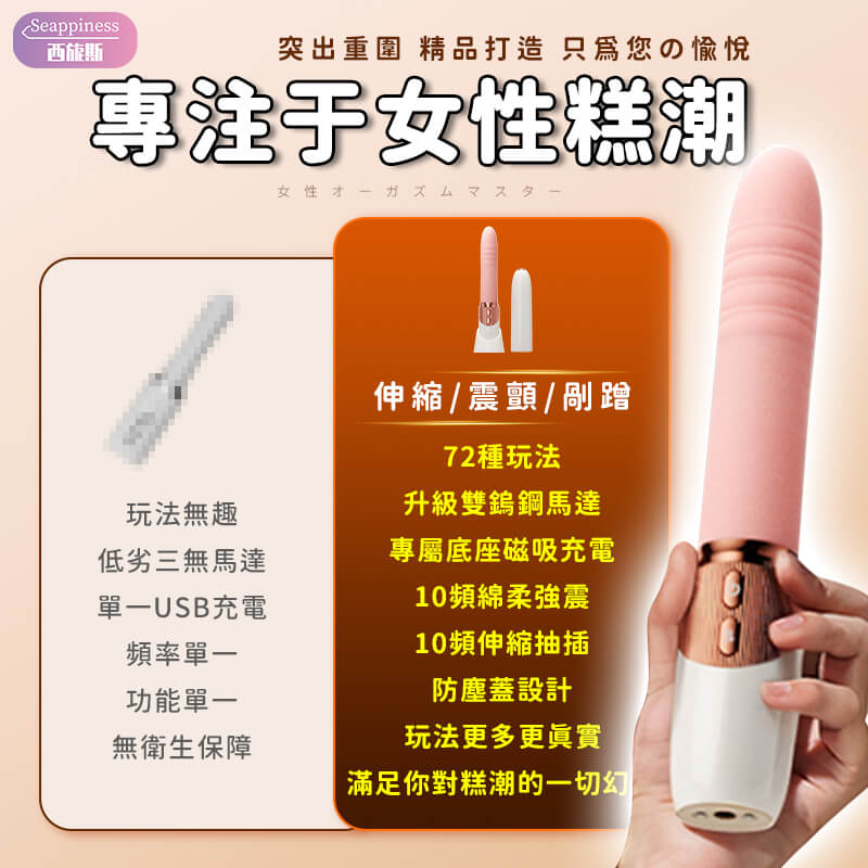 小蜜伸縮炮機 | 十頻長距離伸縮 | 可調節底座