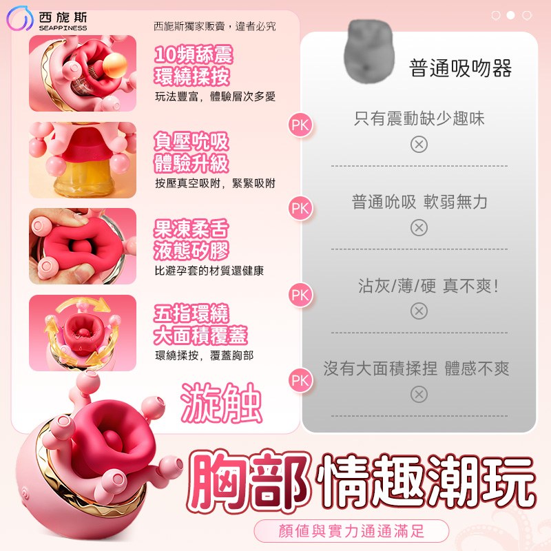 漩触旋转乳房按摩器